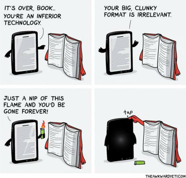 E-books vs livre papier